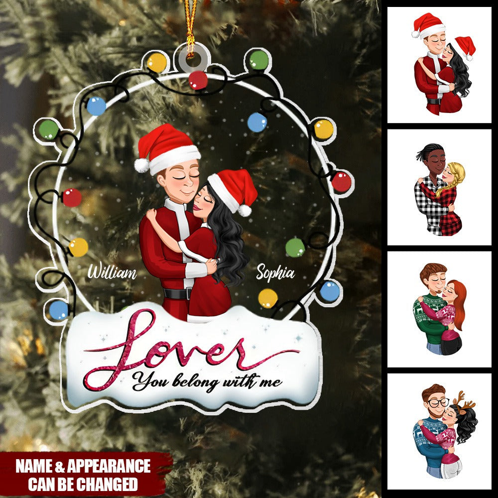 Personalized Love Ornament, Christmas Gifts For Couple