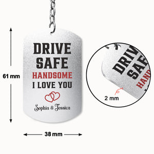 (Photo Inserted) Drive Safe My Love - Personalized Keychain