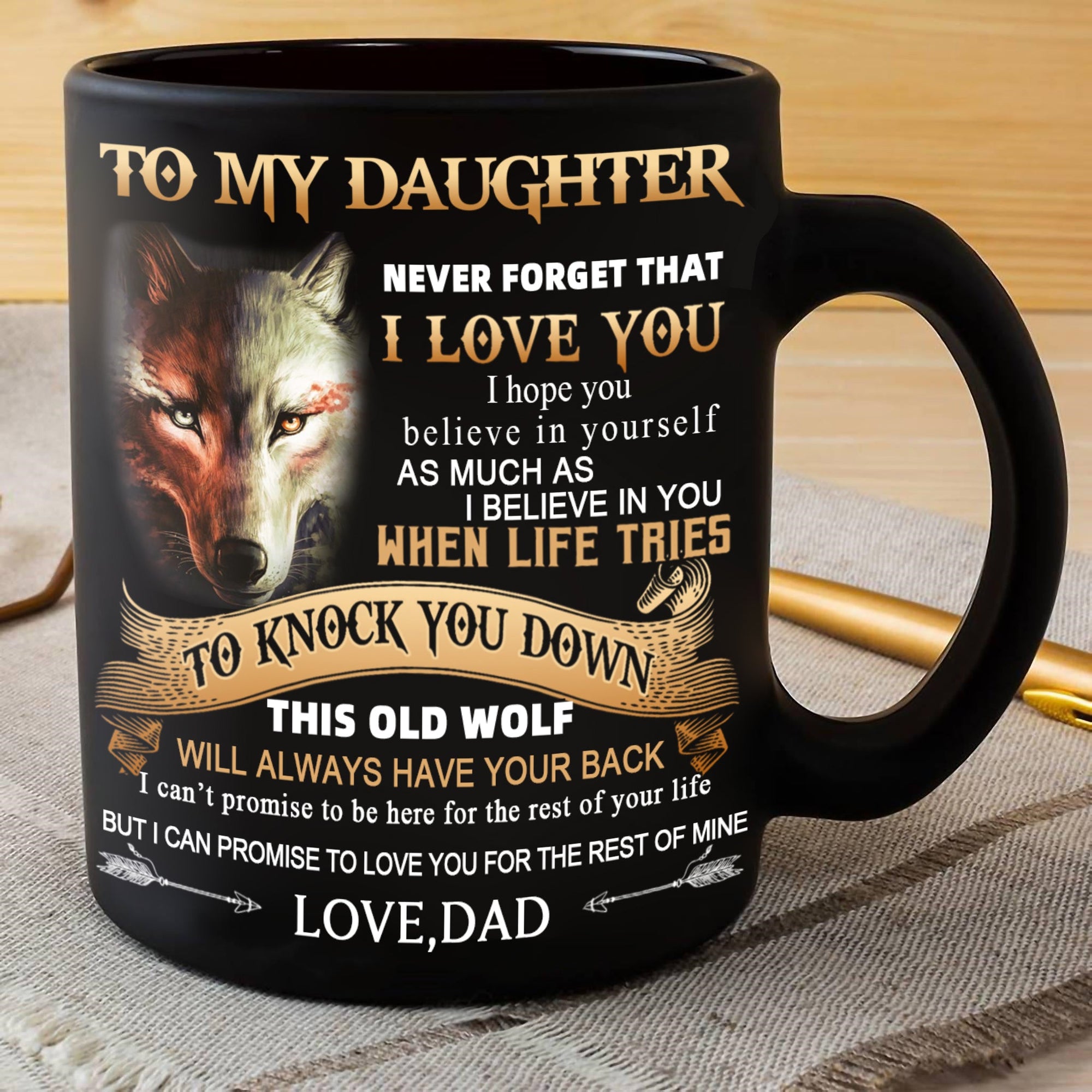 Dad To Daughter - Never Forget I Love You- Coffee Mug