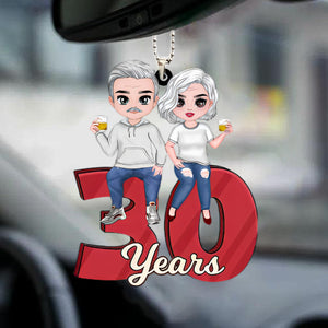 Personalized Anniversary Couple Annoying Each Other And Still Going Strong Car Ornament