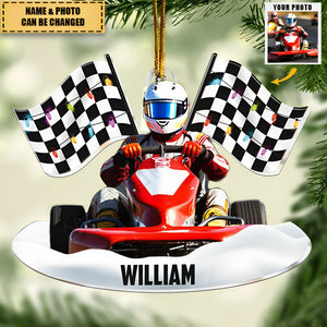 Racing Team Racing Gifts For Fan - Personalized Photo Ornament