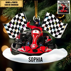 Racing Team Racing Gifts For Fan - Personalized Photo Ornament