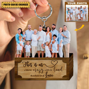 Personalized Keychain - Gift For Best Family - Custom Your Photo Keychain