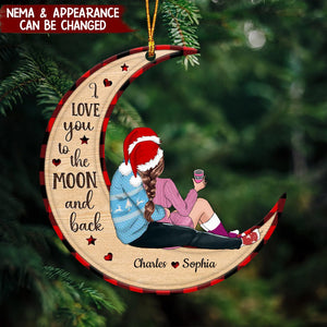 Custom Personalized Couple Wooden Ornament - Christmas Gift Idea for Couple - Annoying Each Other And Still Going Strong
