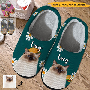 Custom Photo Dog Cat Plush Slippers