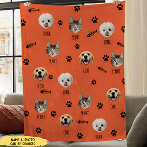 Upload Your Photo Blanket For Dog, Cat, Custom photo Pet