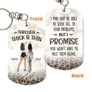 Through Thick & Thin - Personalized Keychain