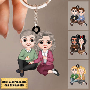 Gift For Couple - Personalized Keychain - Couple Keychain - Couple Gift