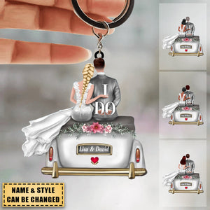 Wedding Couple - Personalized Keychain