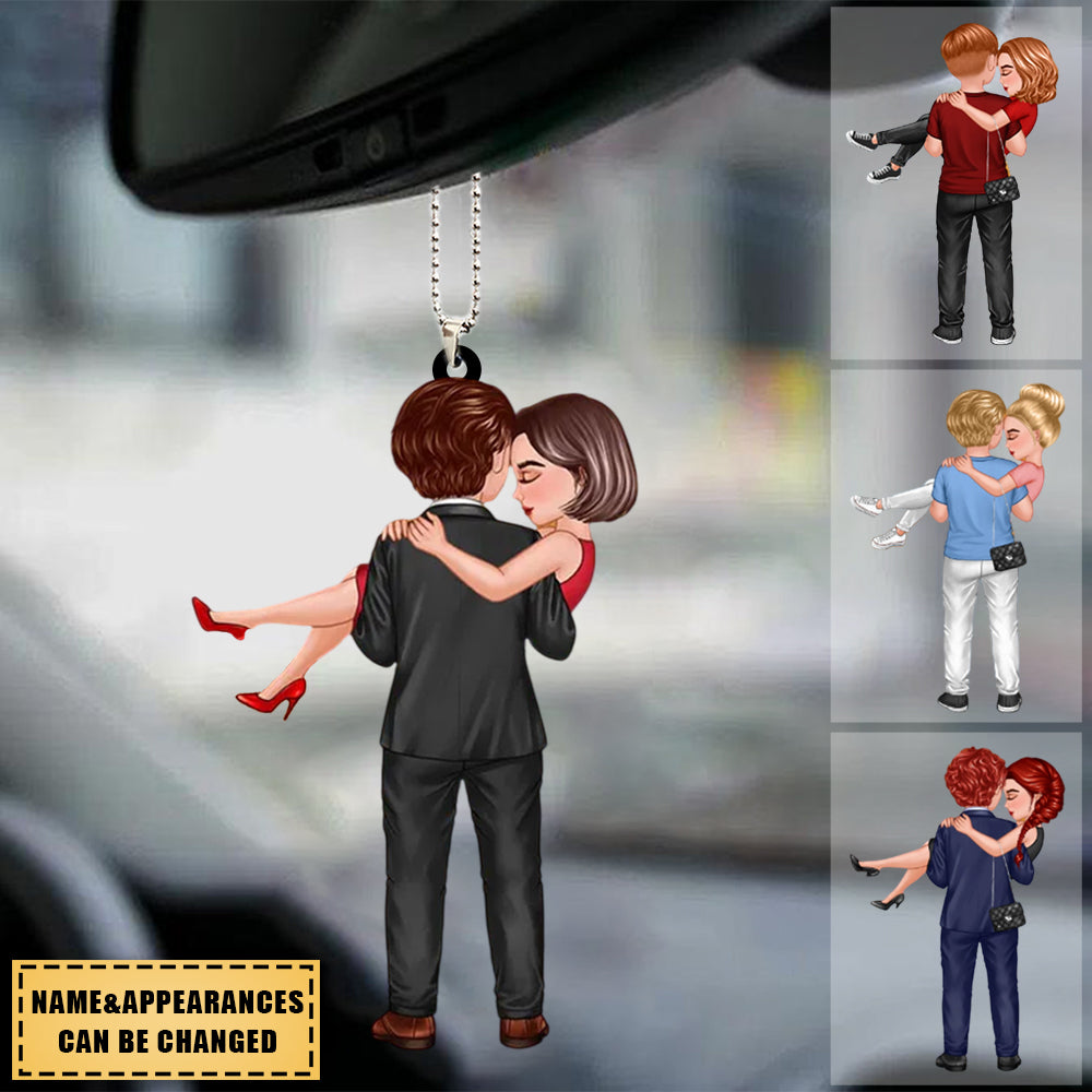 Embracing Doll Couple - Personalized Ornament