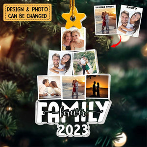 Photo Besties Forever Christmas Tree - Personalized Acrylic Photo Ornament