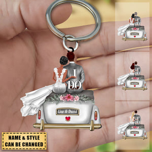 Wedding Couple - Personalized Keychain