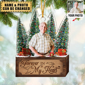 Transparent Ornament - Forever In My Heart - Custom from Photo