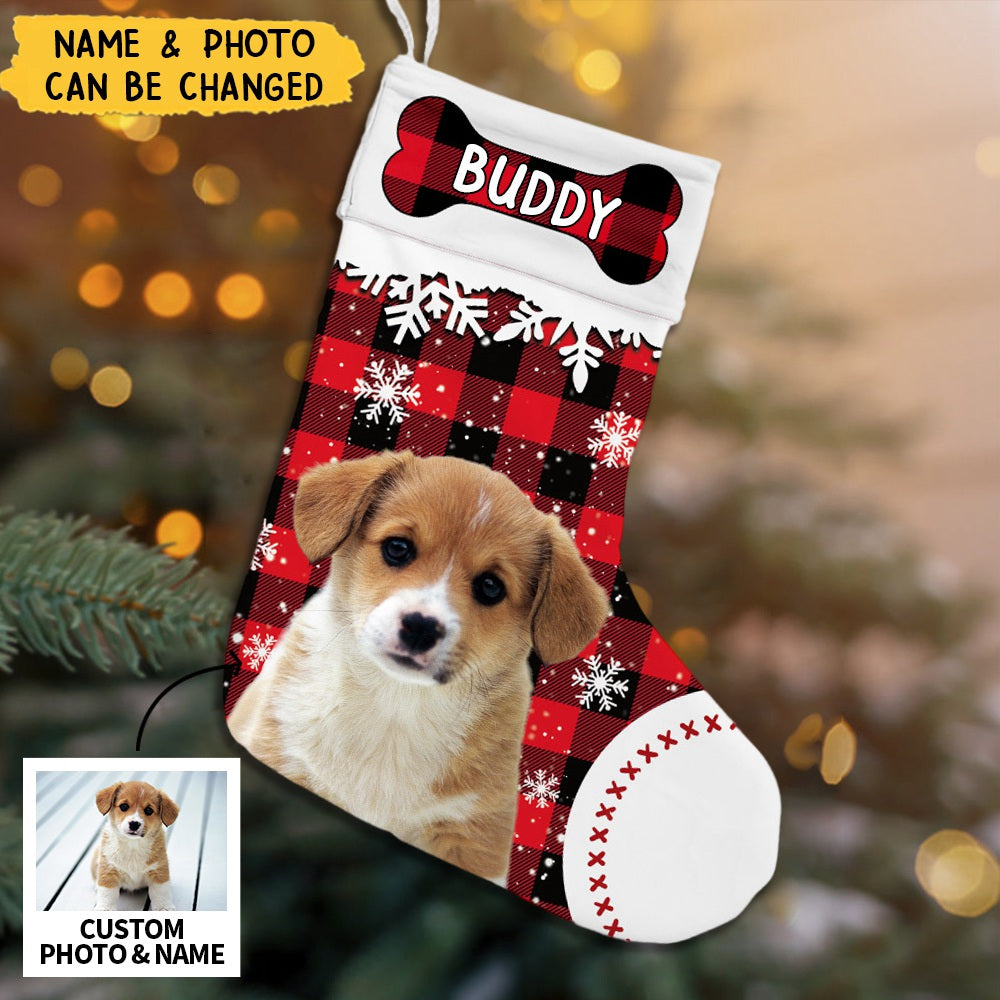 Dog Photo Christmas Stocking