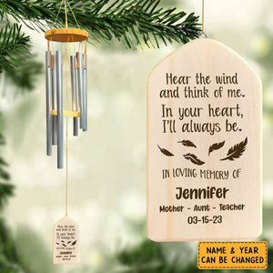 In The Loving Memory OF Family Wind Chimes Personalized Gifts