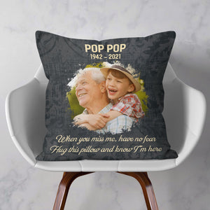 Hug This Pillow And Know I'm Here - Personalized Pillow