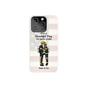 It's A Great Day To Save Lives - Personalized Phone Cases, Couple Portraits, Firefighters, Ems, Nurses, Police, Military, Gifts Sorted By Occupation