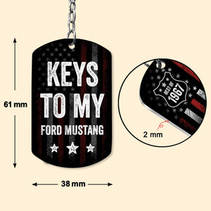 (Photo Inserted) Keys To My Car - Personalized Keychain