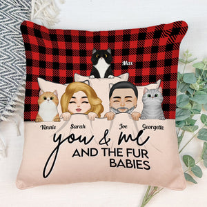 You And Me & The Fur Babies - Personalized Pillow